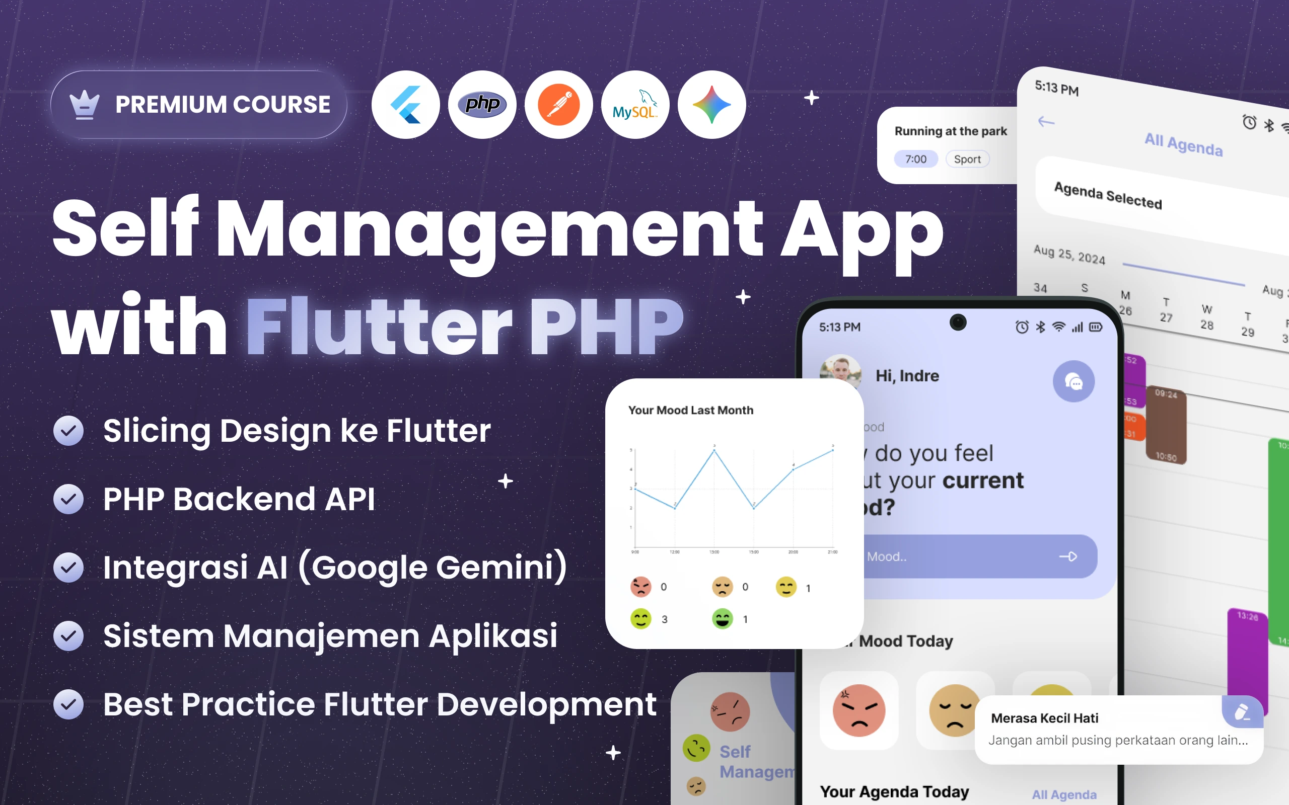 Kelas Full Stack Flutter PHP: Self Management App di BuildWithAngga